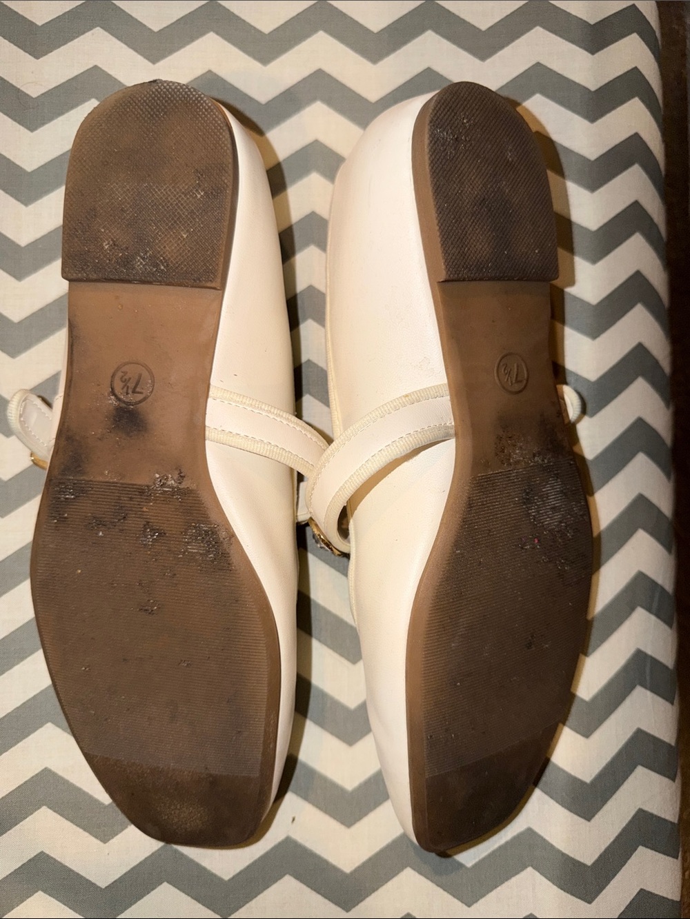a new day Cream Embellished Mary Jane Flats - Picture 2 of 4